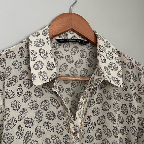Zara Skull Blouse - Picture 2 of 4